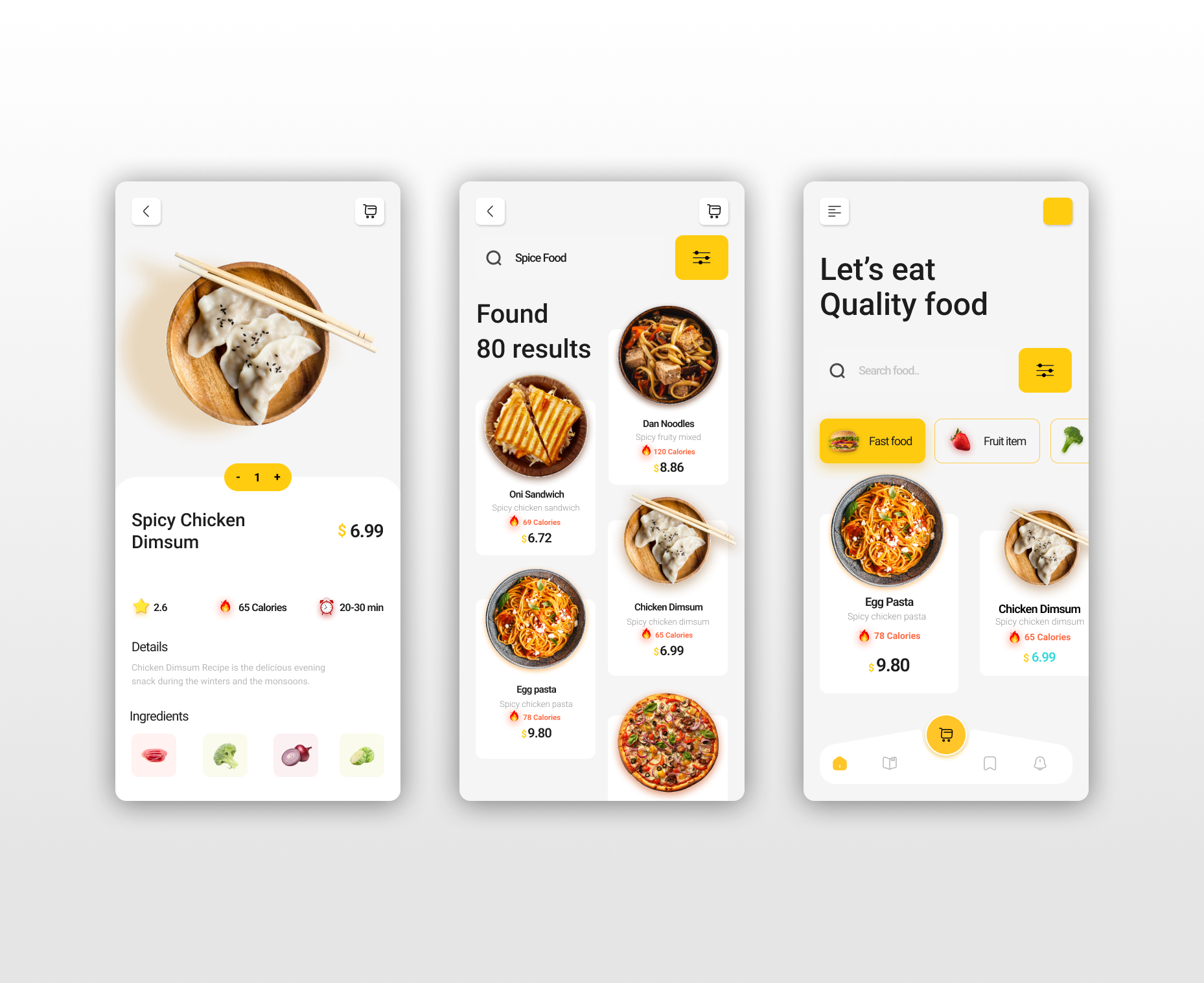 Food Ordering Mobile App UI