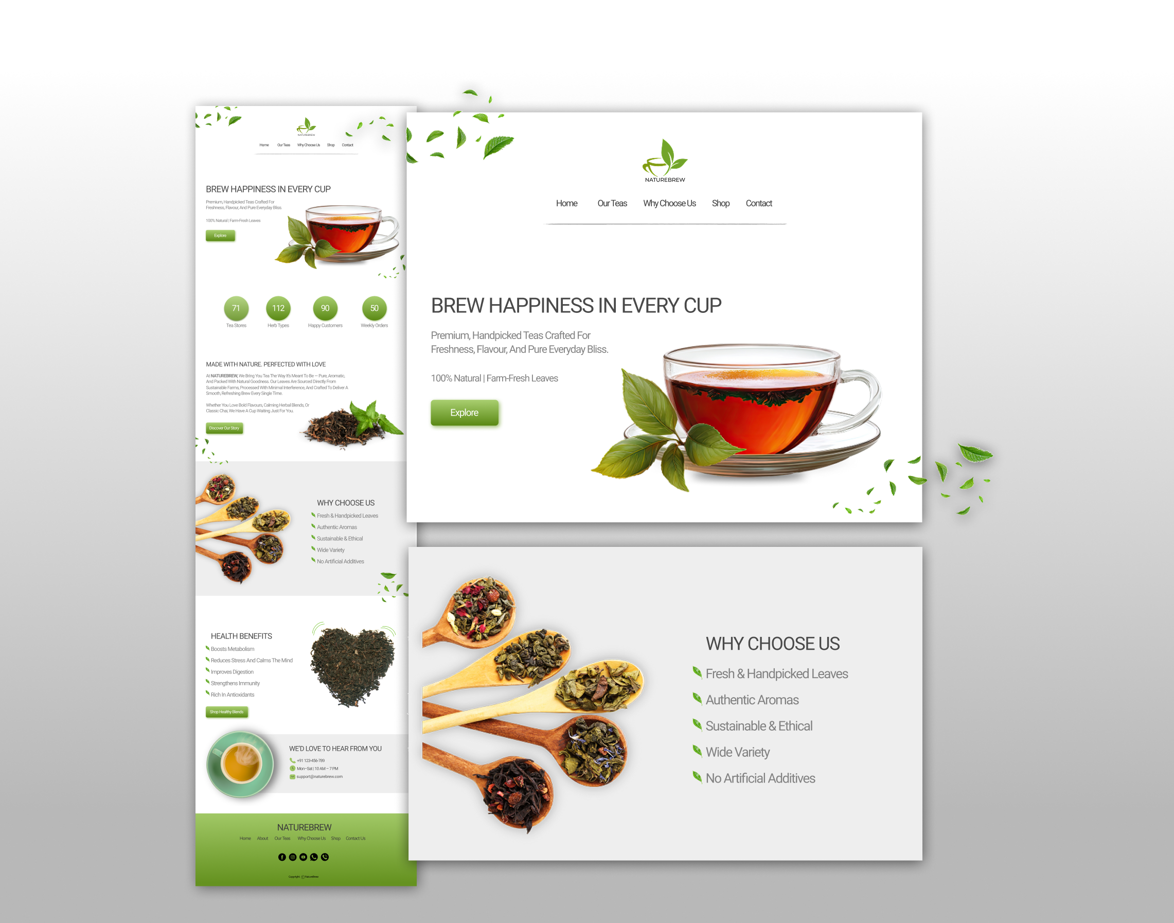 Tea Website Landing Page