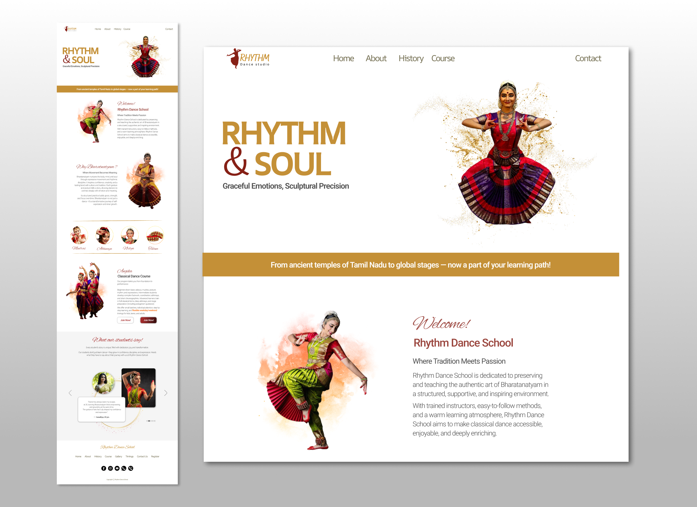 Dance Academy Website Design